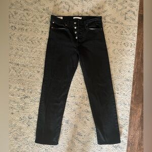 Levi's Black High Rise Jeans Slim Fit